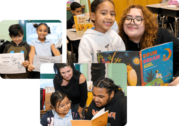 Collage of Read Alliance teachers and students